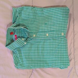IZOD Green Checkered Shirt
